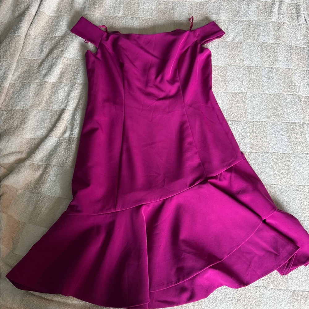 Eliza J Fuchsia Zip-Up Dress - Picture 4 of 4